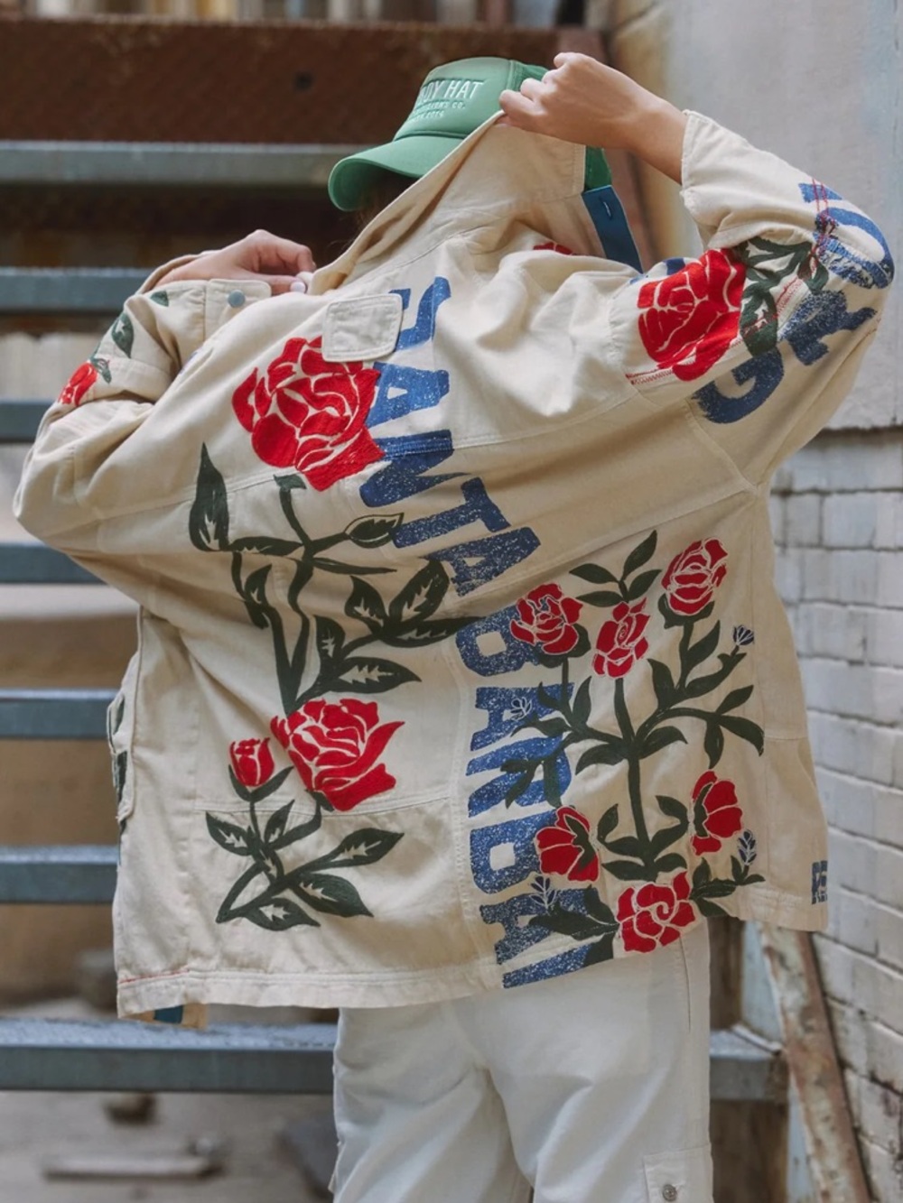 Free People We The Free Field of Roses Jacket Shacket Roses by the Dozen